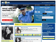 Tablet Screenshot of meetcops.com